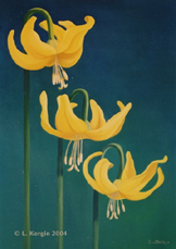 "Early Morning Anemones" © - Original art by Lee (Lowther) Kergin