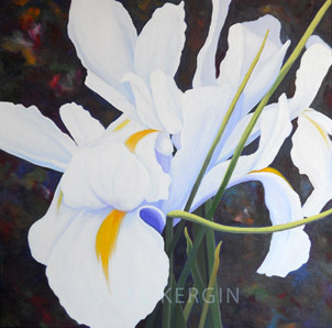 "Iris No. 2" © - Original art by Lee (Lowther) Kergin