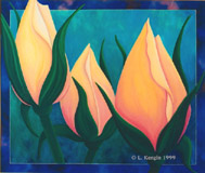 "Just Three Buds" © - Original art by Lee (Lowther) Kergin