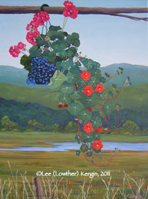 "The Hanging Basket" © - Original art by Lee (Lowther) Kergin