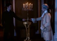 [King Louis XV of France gives the Doctor Reinette's letter.]