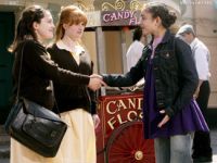 [Maria meets a 13-year old Sarah Jane and Andrea.]