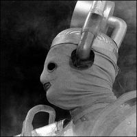 [A Mondasian Cyberman.]