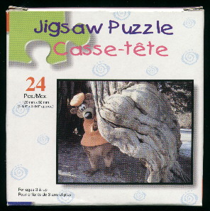 A&W Jigsaw Puzzle, Root Bear behind Tree