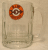 A&W Root Beer Mug, orange/brown/white bull's eye, 8 oz