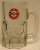 A&W Root Beer Mug, orange bull's eye, 16 oz