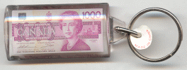 Canada 1000 Dollar Bill Key Chain