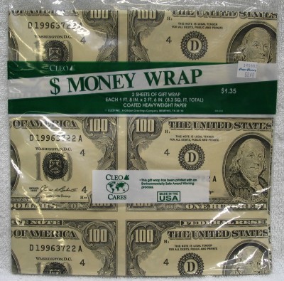 1 dollar bill american. USA 100 Dollar Bill Gift Wrap