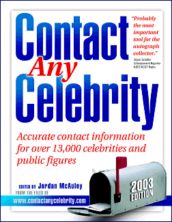 How do you find fan mail addresses for celebrities?