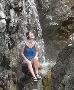 Soaking in the hot springs or strolling the boardwalk